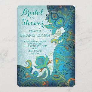 Moroccan Bridal Shower Birthday Invitation