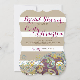 Moroccan Bridal Shower Birthday Party Invitation