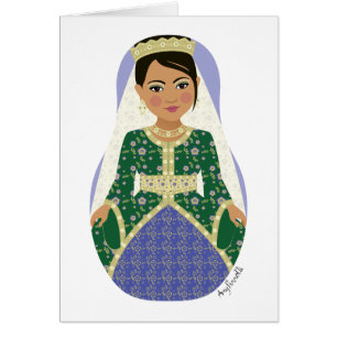 Moroccan Bride Matryoshka Card