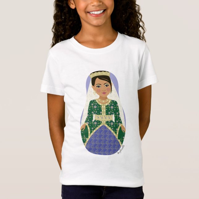 Moroccan Bride Matryoshka Girls' T-Shirt (Front)