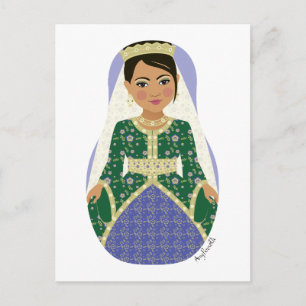 Moroccan Bride Matryoshka Postcard