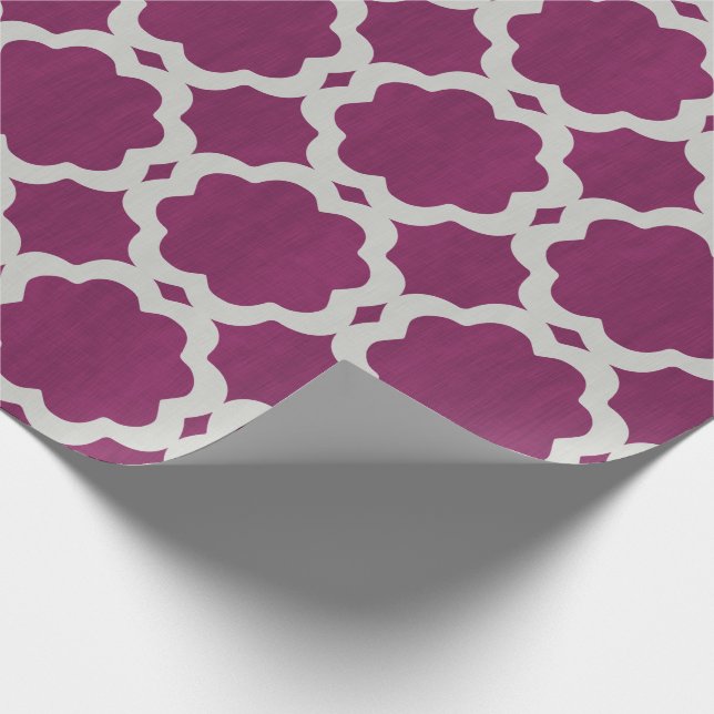 Moroccan Burgundy Wrapping Paper (Corner)