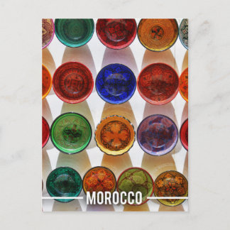 Moroccan Ceramic Plates Postcard
