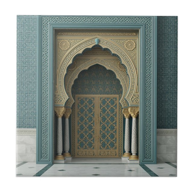 Moroccan Ceramic Tile – Decorative Home Décor  (Front)