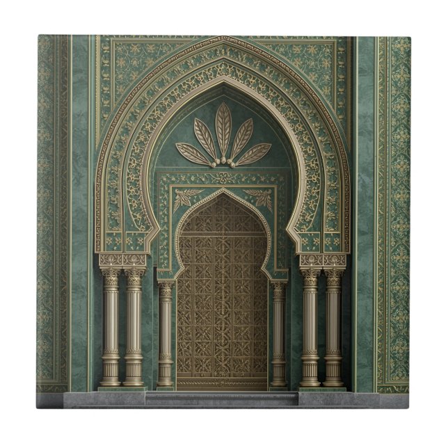 Moroccan Ceramic Tile – Decorative Home Décor  (Front)
