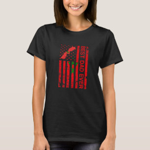 Moroccan Dad Morocco Usa American Father's Day T-Shirt