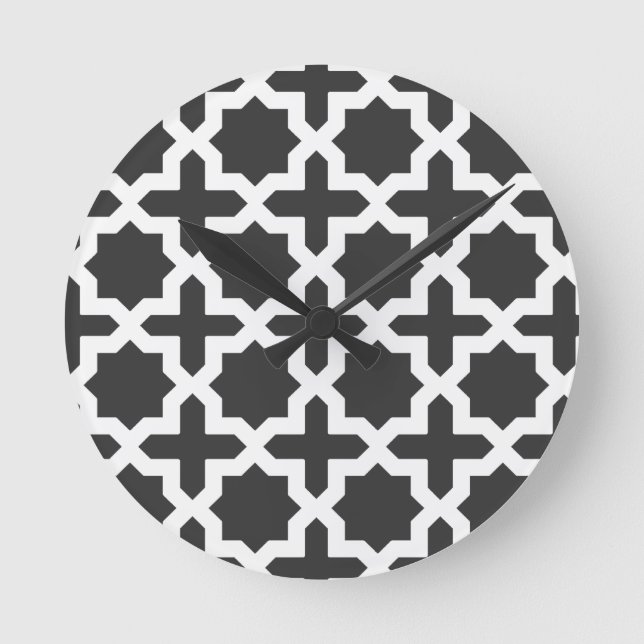 Moroccan Days Round Clock (Front)