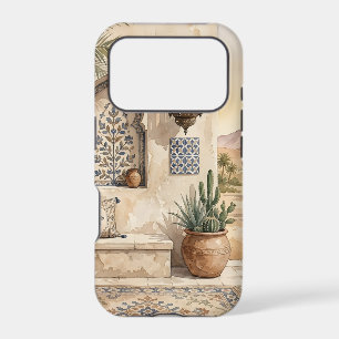 Moroccan Desert Oasis Watercolor Boho Wall Art