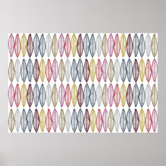 Moroccan Feathers Poster