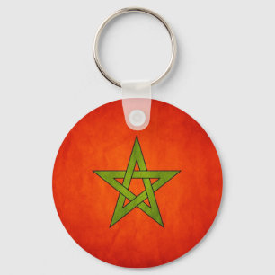 Moroccan Flag Keychain
