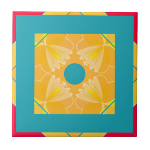 moroccan floral ceramic tile