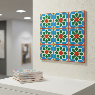 Moroccan Geometric Ceramic Tile Decor