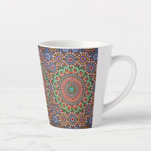 Moroccan Geometric Pattern Latte Mug