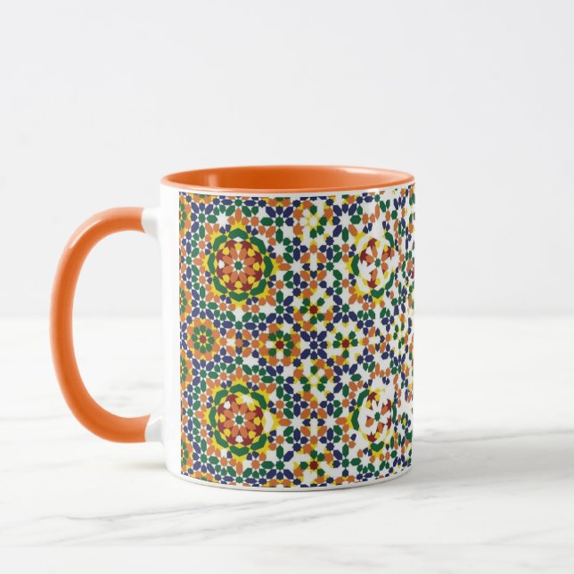 Moroccan Geometric Pattern Mug (Left)