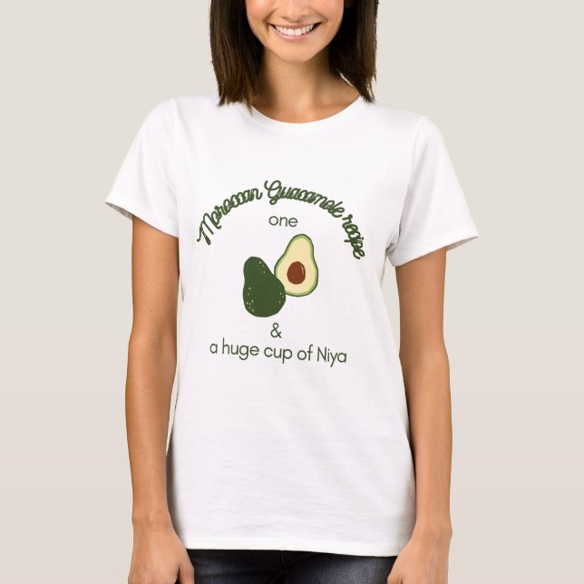 Moroccan Guacamole Avocado T-Shirt (Front)