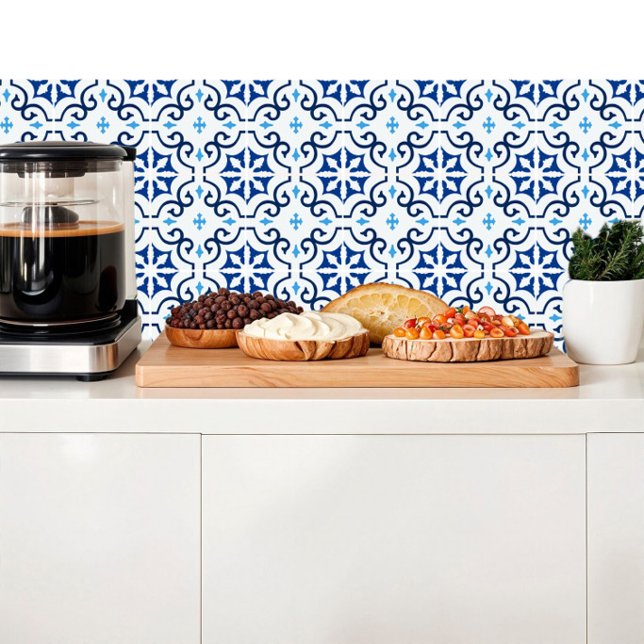 Moroccan-inspired blue Mediterranean tiles (Creator Uploaded)