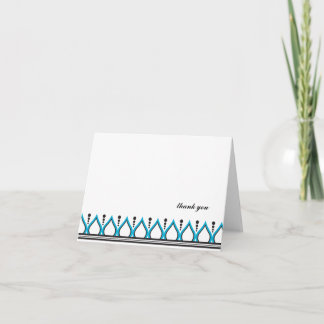 Moroccan Inspired thank you note Card