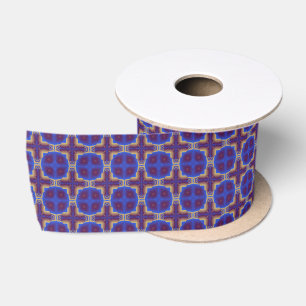 Moroccan kaleidoscope ribbon satin ribbon