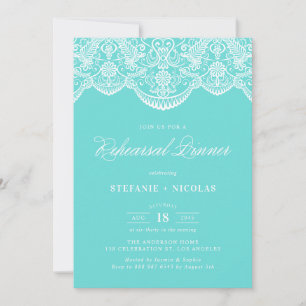Moroccan Lace Rehearsal Dinner Invitation