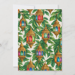 Moroccan Lantern Botanical Invitation