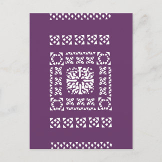 Moroccan Lantern Pattern Postcard