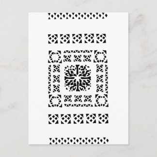 Moroccan Lantern Pattern Postcard