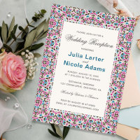 Moroccan Lattice Geo Mandala Wedding Reception