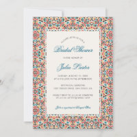 Moroccan Lattice Geometric Mandala Bridal Shower
