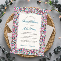 Moroccan Lattice Geometric Mandala Bridal Shower