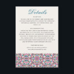 Moroccan Lattice Geometric Mandala Wedding Enclosure Card<br><div class="desc">Beautiful Invitation to celebrate Special occasions and festivals comes with digital and E-invitation as per your request. We would love to replicate our designs to make multiple products like rsvp cards, labels envelopes, and more. Customisation is available for ready to print on request at info@shamaurcreatif@gmail.com. Look Forward to hearing from...</div>