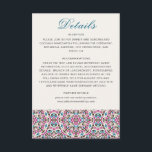 Moroccan Lattice Geometric Mandala Wedding Enclosure Card<br><div class="desc">Beautiful Invitation to celebrate Special occasions and festivals comes with digital and E-invitation as per your request. We would love to replicate our designs to make multiple products like rsvp cards, labels envelopes, and more. Customisation is available for ready to print on request at info@shamaurcreatif@gmail.com. Look Forward to hearing from...</div>
