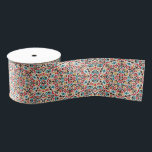 Moroccan Lattice Geometric Mandala Wedding Grosgrain Ribbon<br><div class="desc">Beautiful Invitation to celebrate Special occasions and festivals comes with digital and E-invitation as per your request. We would love to replicate our designs to make multiple products like rsvp cards, labels envelopes, and more. Customisation is available for ready to print on request at info@shamaurcreatif@gmail.com Look Forward to hearing from...</div>