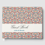 Moroccan Lattice Geometric Mandala Wedding Guest Book<br><div class="desc">Beautiful Invitation to celebrate Special occasions and festivals comes with digital and E-invitation as per your request. We would love to replicate our designs to make multiple products like rsvp cards, labels envelopes, and more. Customisation is available for ready to print on request at info@shamaurcreatif@gmail.com. Look Forward to hearing from...</div>