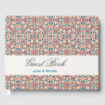 Moroccan Lattice Geometric Mandala Wedding Guest Book<br><div class="desc">Beautiful Invitation to celebrate Special occasions and festivals comes with digital and E-invitation as per your request. We would love to replicate our designs to make multiple products like rsvp cards, labels envelopes, and more. Customisation is available for ready to print on request at info@shamaurcreatif@gmail.com. Look Forward to hearing from...</div>