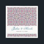 Moroccan Lattice Geometric Mandala Wedding Napkin<br><div class="desc">Beautiful Invitation to celebrate Special occasions and festivals comes with digital and E-invitation as per your request. We would love to replicate our designs to make multiple products like rsvp cards, labels envelopes, and more. Customisation is available for ready to print on request at info@shamaurcreatif@gmail.com. Look Forward to hearing from...</div>