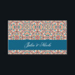 Moroccan Lattice Geometric Mandala Wedding Place Card<br><div class="desc">Beautiful Invitation to celebrate Special occasions and festivals comes with digital and E-invitation as per your request. We would love to replicate our designs to make multiple products like rsvp cards, labels envelopes, and more. Customisation is available for ready to print on request at info@shamaurcreatif@gmail.com. Look Forward to hearing from...</div>