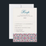 Moroccan Lattice Geometric Mandala Wedding RSVP Card<br><div class="desc">Beautiful Invitation to celebrate Special occasions and festivals comes with digital and E-invitation as per your request. We would love to replicate our designs to make multiple products like rsvp cards, labels envelopes, and more. Customisation is available for ready to print on request at info@shamaurcreatif@gmail.com. Look Forward to hearing from...</div>