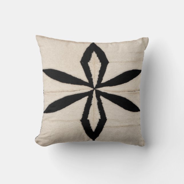 Moroccan Magic: Black and White Kilim Pillows  (Front)