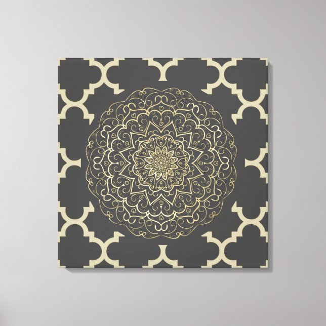 Moroccan Mandala - Wrapped Canvas (Front)