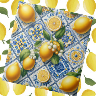 Moroccan Mediterranean Lemons  Tile