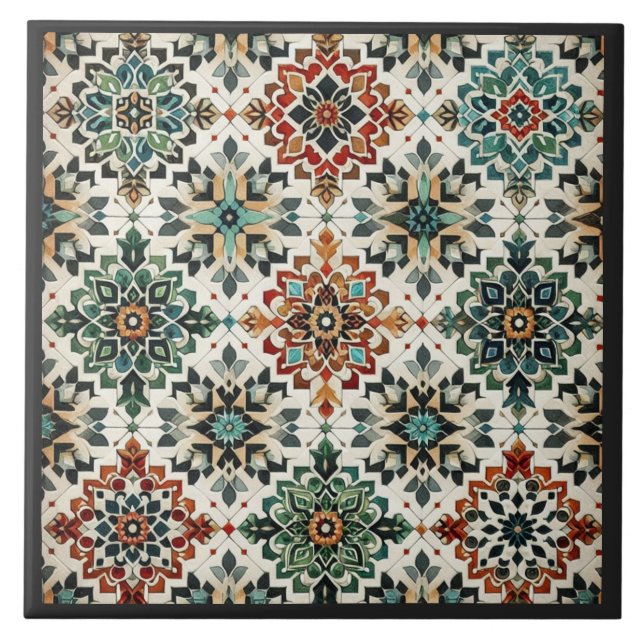 Moroccan Melody  Tile (Front)