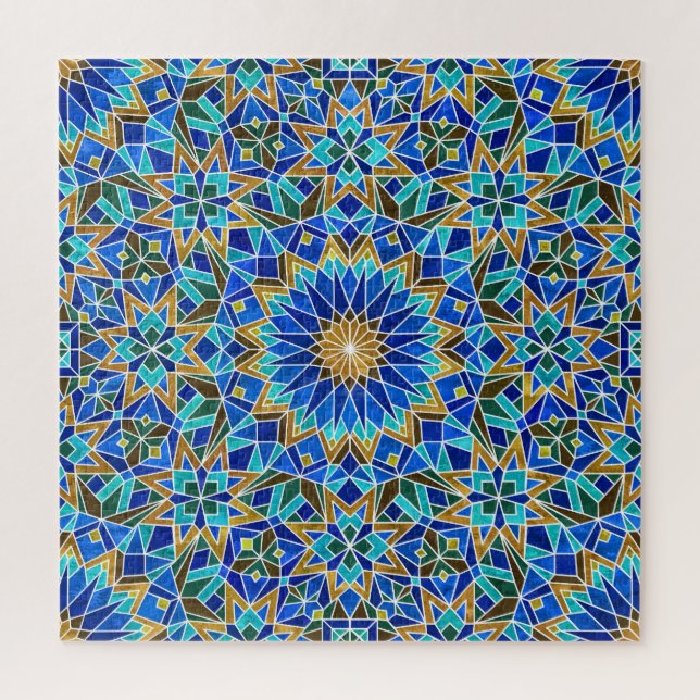 Moroccan Mosaic: Arabic Seamless Design Jigsaw Puzzle (Vertical)