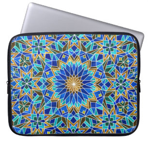 Moroccan Mosaic: Arabic Seamless Design Laptop Sleeve