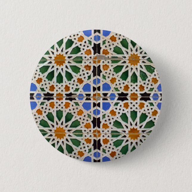 Moroccan Mosaic Button (Front)
