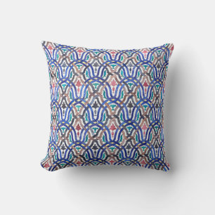 Moroccan mosaic: colourful traditional design. cushion
