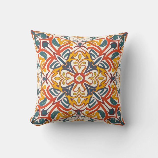 Moroccan mosaic cushion (Front)