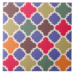 Moroccan Mosaic Pattern Ceramic Tile