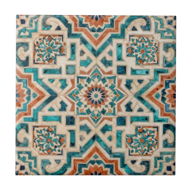 Moroccan Mosaic Pattern Tile (Front)