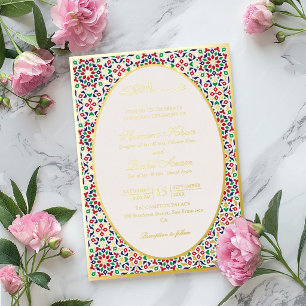 Moroccan Mosaic Terracotta Stones Islamic Wedding 