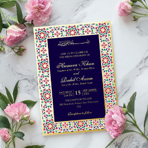 Moroccan Mosaic Terracotta Stones Islamic Wedding 